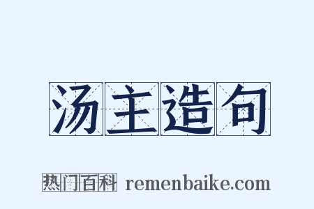 汤主造句是什么意思的图片